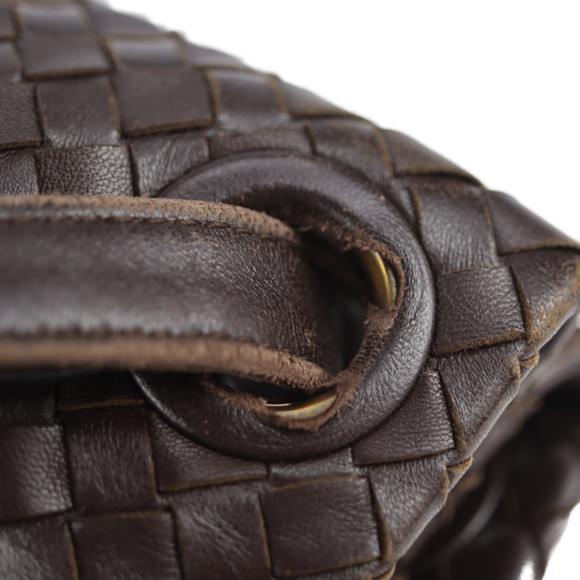 Bottega Veneta Garda Medium Leather Tote Bag Brown - Picture 8 of 9